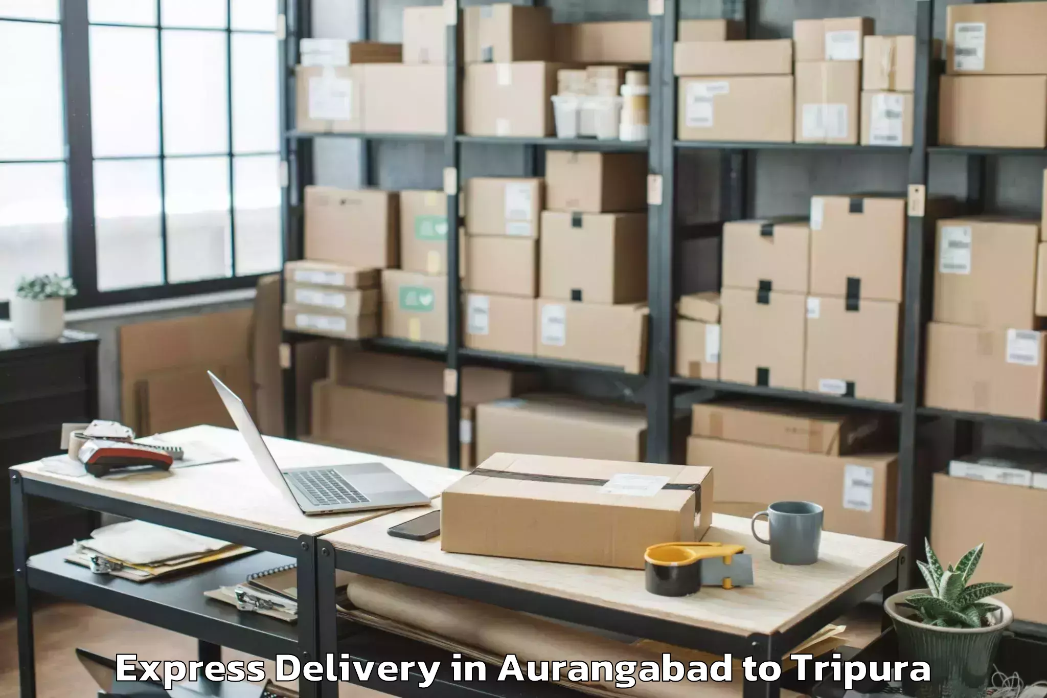 Affordable Aurangabad to Hezamara Express Delivery